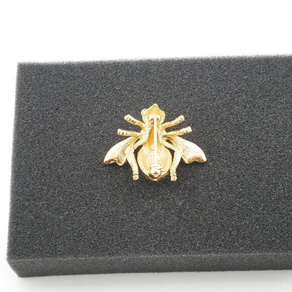 Joan Rivers Bee Brooch Pin With Gold-Tone & Rhinestones Jewelry Accessory #2 - Picture 3 of 4